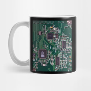 green circuit board Mug